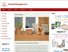 Tablet Screenshot of premierpetsupplies.com